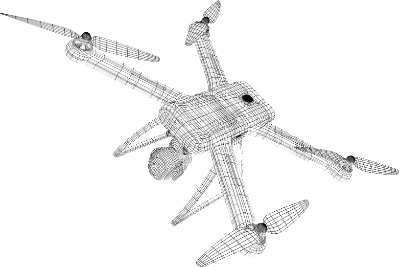 3D drawing of a drone